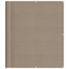 Vidaxx mampara de balcón 120x1000 cm 100% poliéster oxford color topo