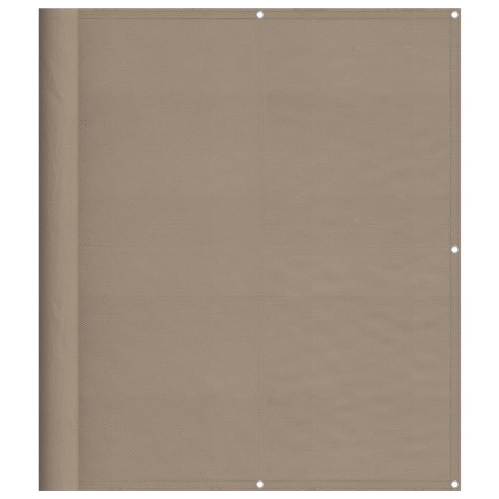 Vidaxx mampara de balcón 120x1000 cm 100% poliéster oxford color topo