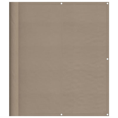 Vidaxl balkonscherm 120x1000 cm 100% oxford polyester taupe