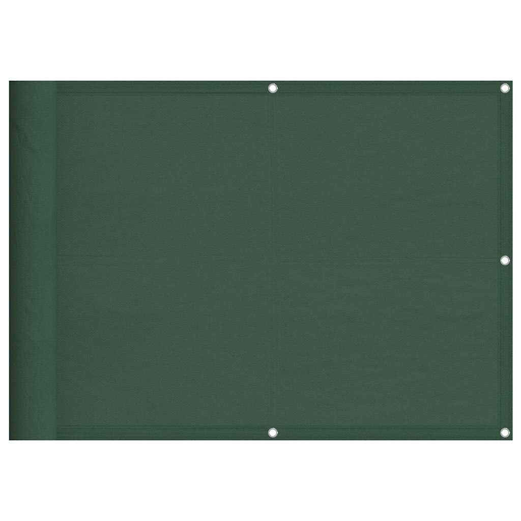Paravento per balcone Vidaxx 75x700 cm 100% poliestere oxford verde scuro