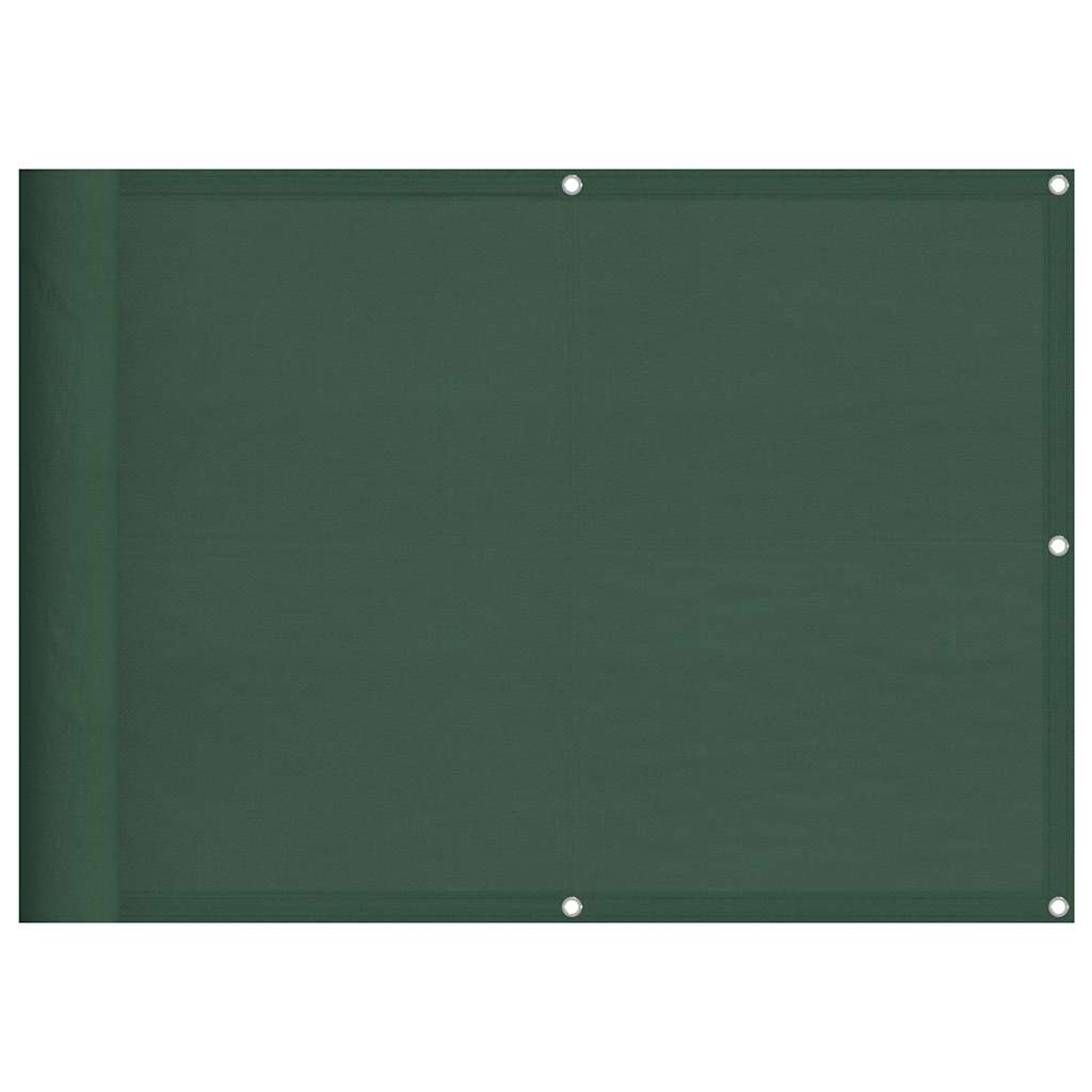 Paravento per balcone Vidaxx 75x1000 cm 100% poliestere oxford verde scuro