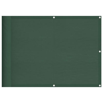 Paravento per balcone Vidaxx 75x1000 cm 100% poliestere oxford verde scuro