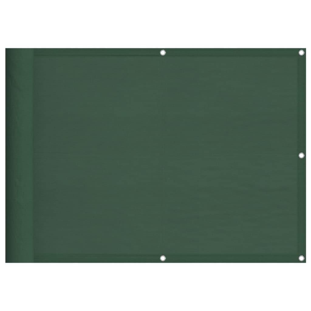 Vidaxl balkonscherm 75x1000 cm 100% oxford polyester donkergroen