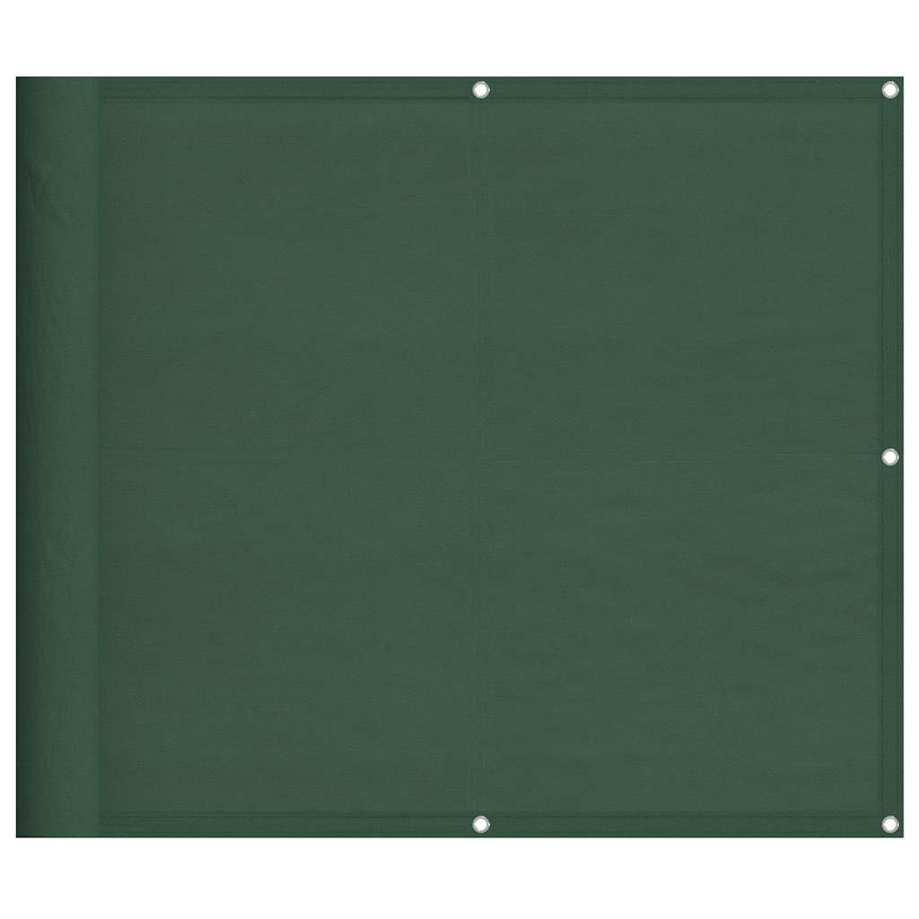 Paravento per balcone Vidaxx 90x800 cm 100% poliestere oxford verde scuro