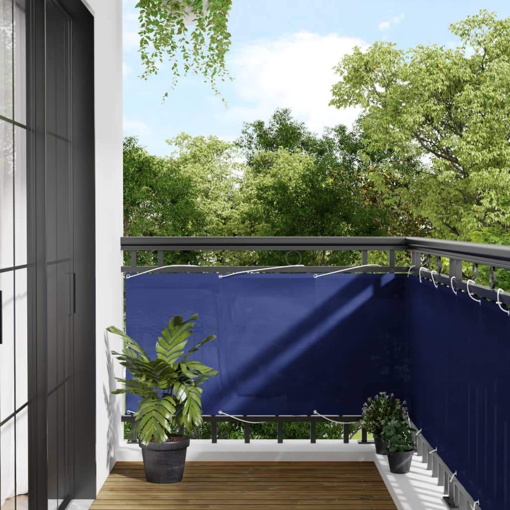 Vidaxl balkonscherm 75x800 cm 100% oxford polyester blauw