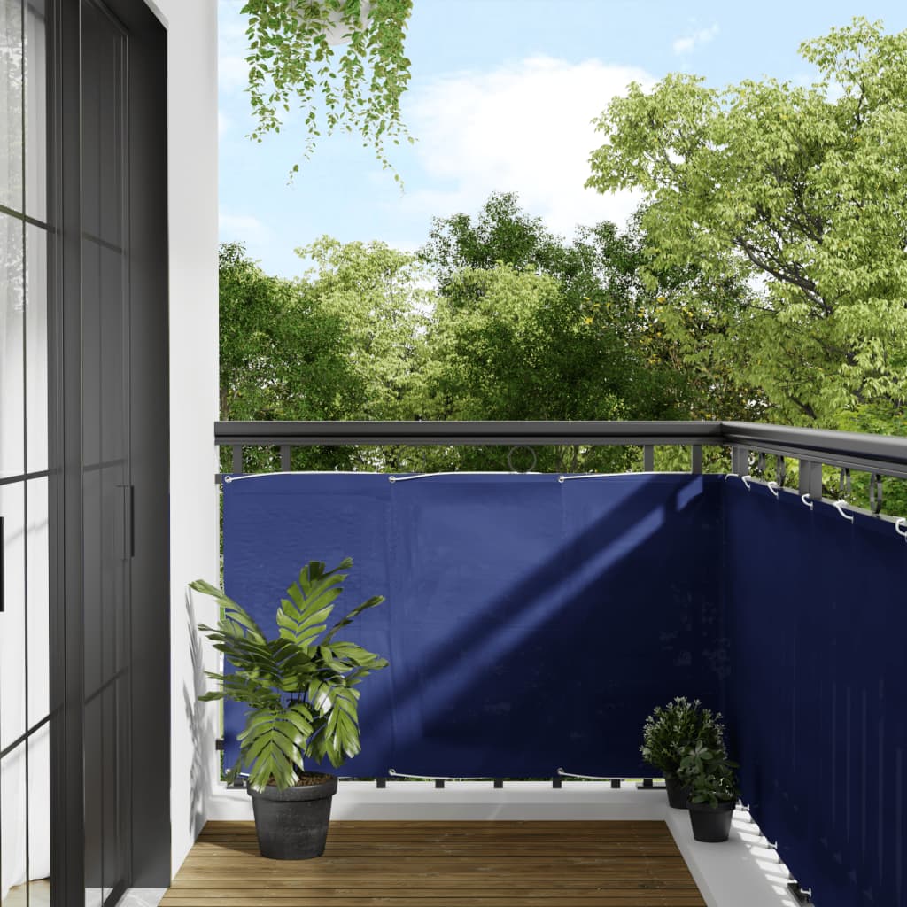 Paravento per balcone Vidaxx 90x800 cm 100% poliestere oxford blu