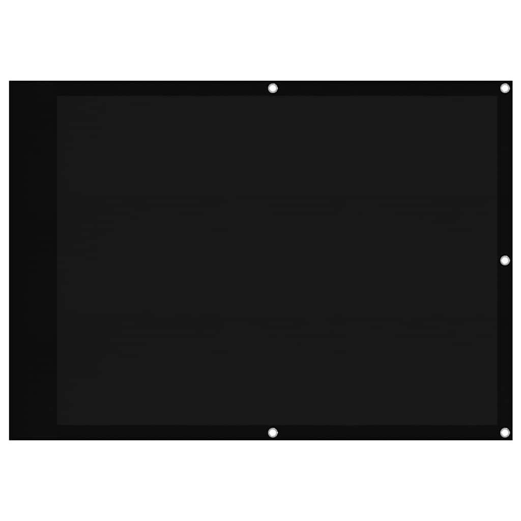 Vidaxl Balcony Screen 75x700 cm 100% Oxford Polyester Black