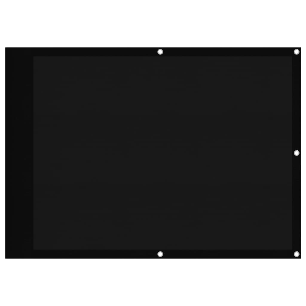 Paravento per balcone Vidaxx 75x800 cm 100% poliestere oxford nero