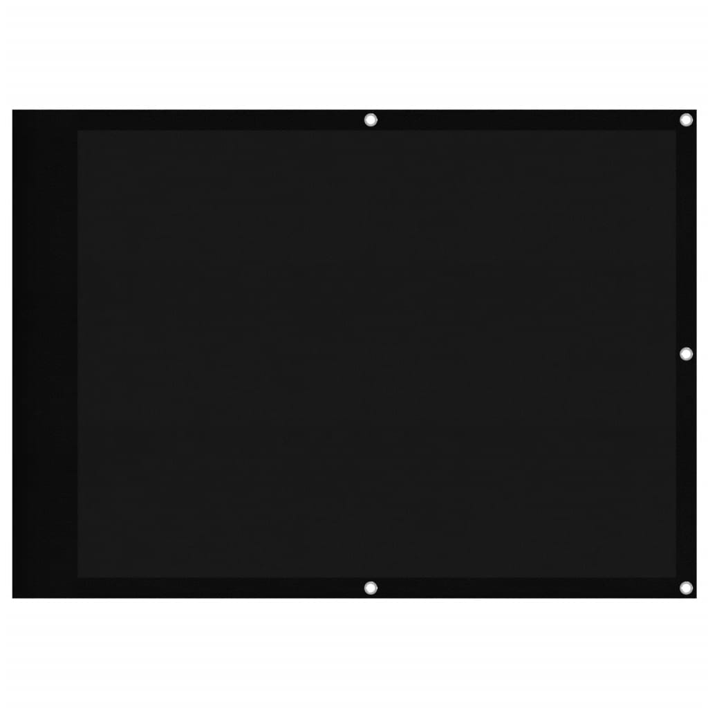 Vidaxx mampara de balcón 75x1000 cm 100% poliéster oxford negro
