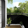 Paravento per balcone Vidaxx 90x700 cm 100% poliestere oxford nero