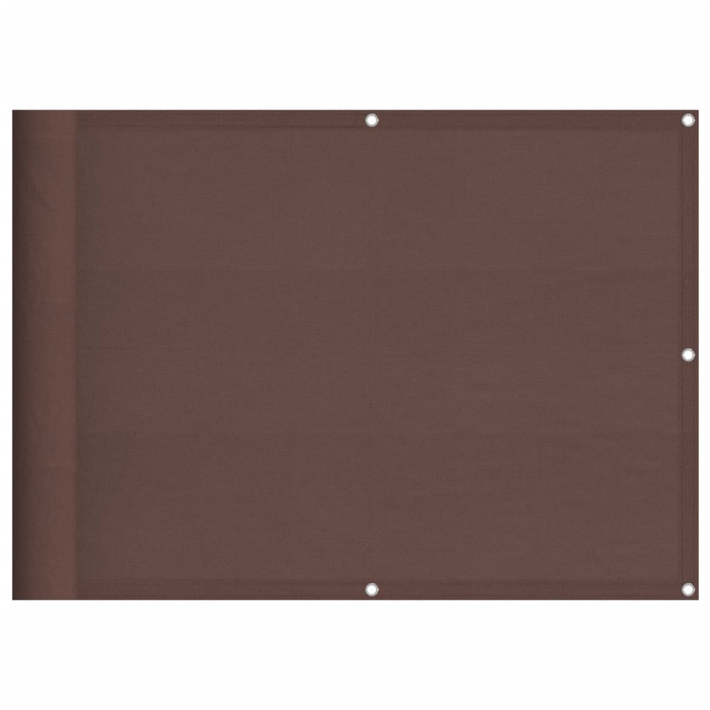 Vidaxl Balcony Screen 75x700 cm 100% Oxford poliestere marrone