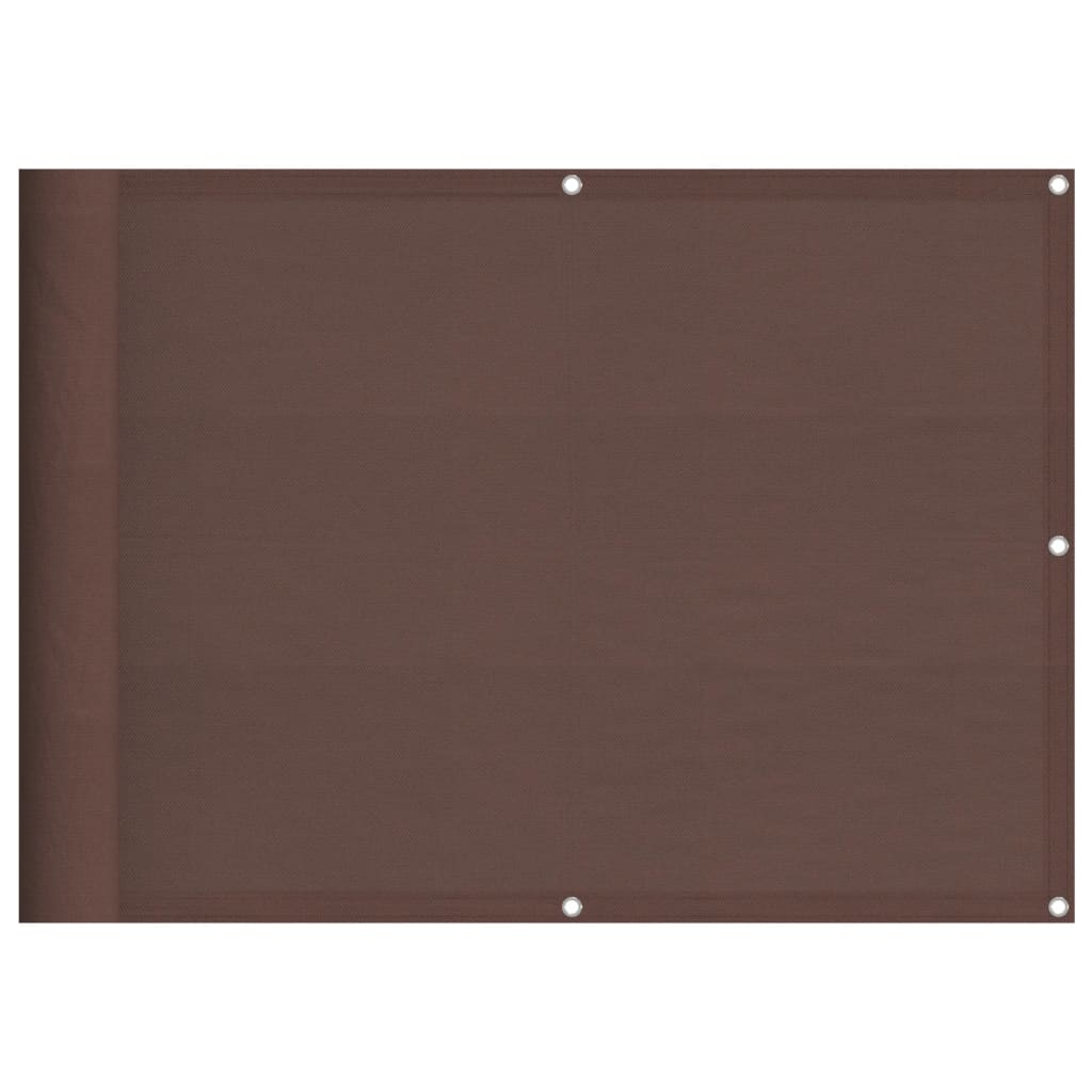 Vidaxl balkonscherm 75x1000 cm 100% oxford polyester bruin