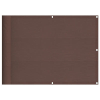Vidaxx mampara de balcón 75x1000 cm 100% poliéster oxford marrón