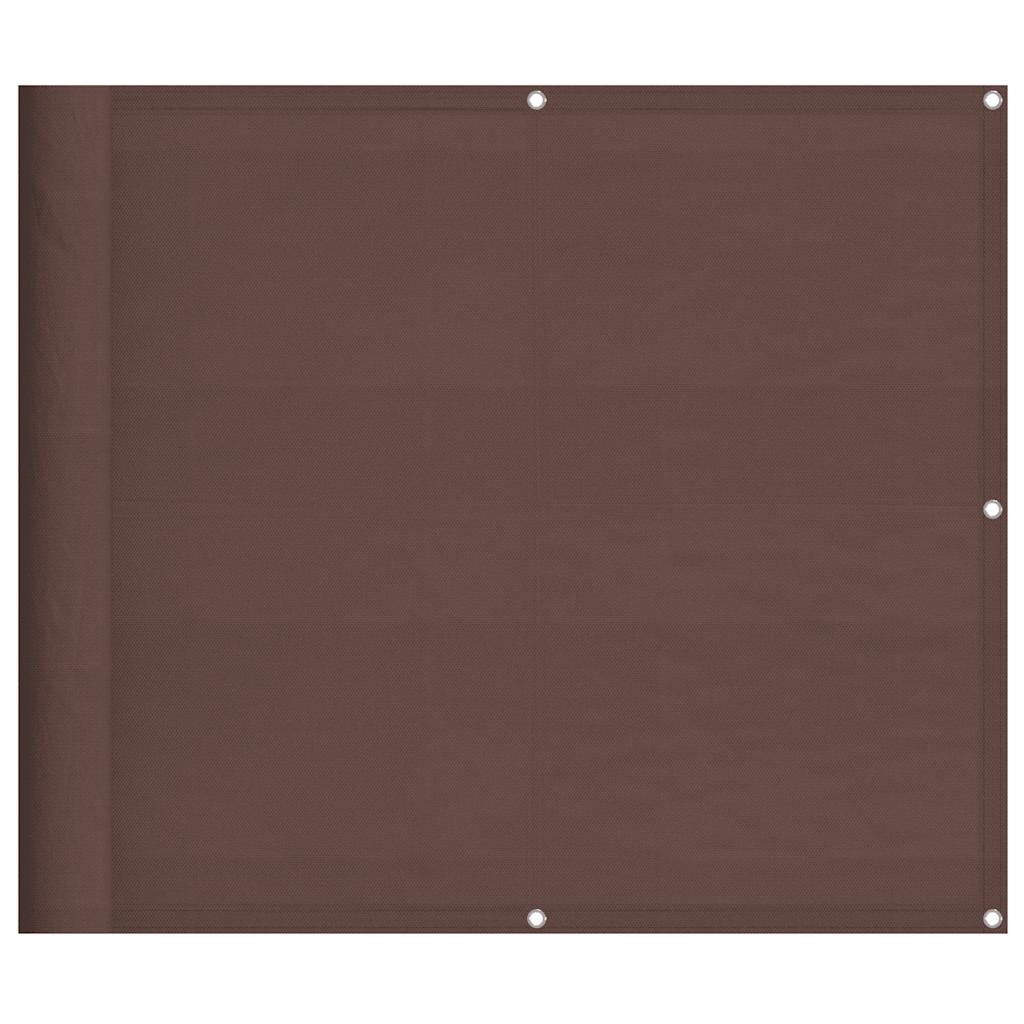Paravento per balcone Vidaxx 90x800 cm 100% poliestere oxford marrone