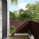 Vidaxl balkonscherm 90x1000 cm 100% oxford polyester bruin