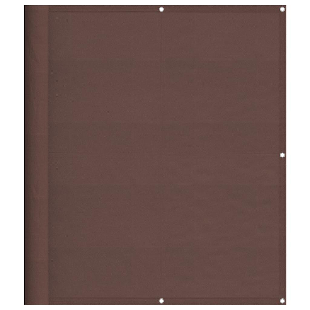 Paravento per balcone Vidaxx 120x700 cm 100% poliestere oxford marrone