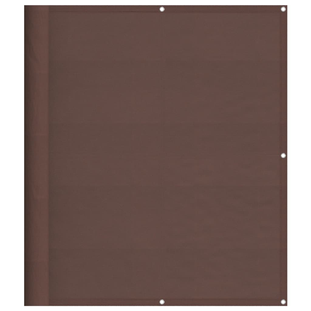 Vidaxl balkonscherm 120x1000 cm 100% oxford polyester bruin