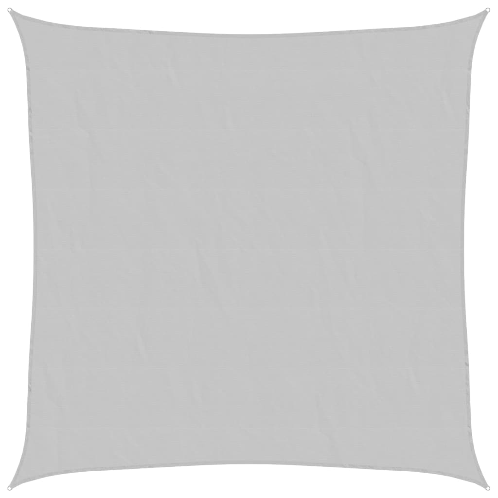 Vela de sol vidaxl 2x2 m 100% poliéster oxford gris claro