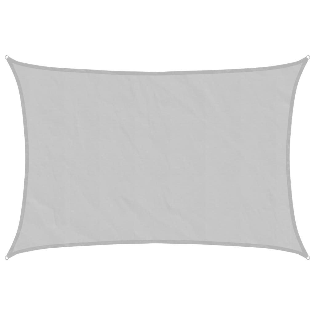 Vela de sol vidaxx 2,5x2 m 100% poliéster oxford gris claro