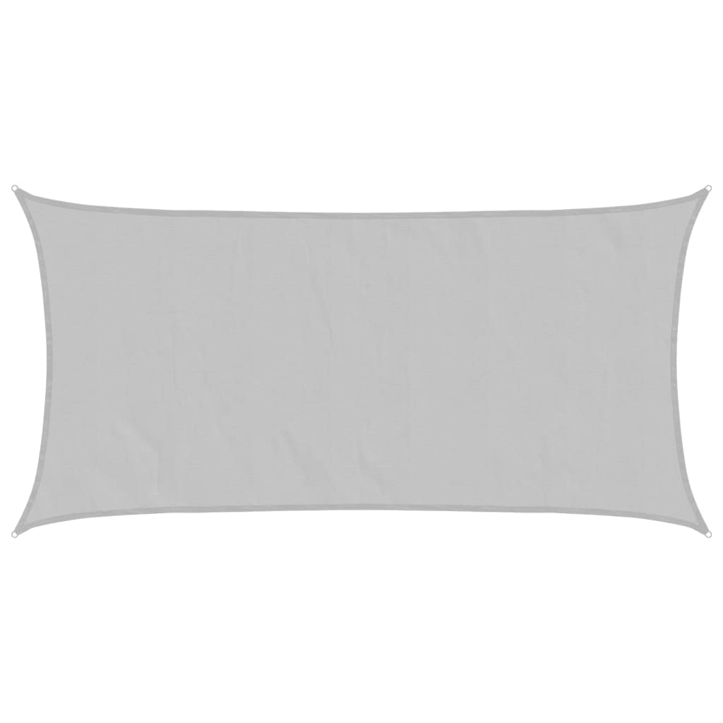 Vidaxl zonnezeil 5x2,5 m 100% polyester oxford lichtgrijs