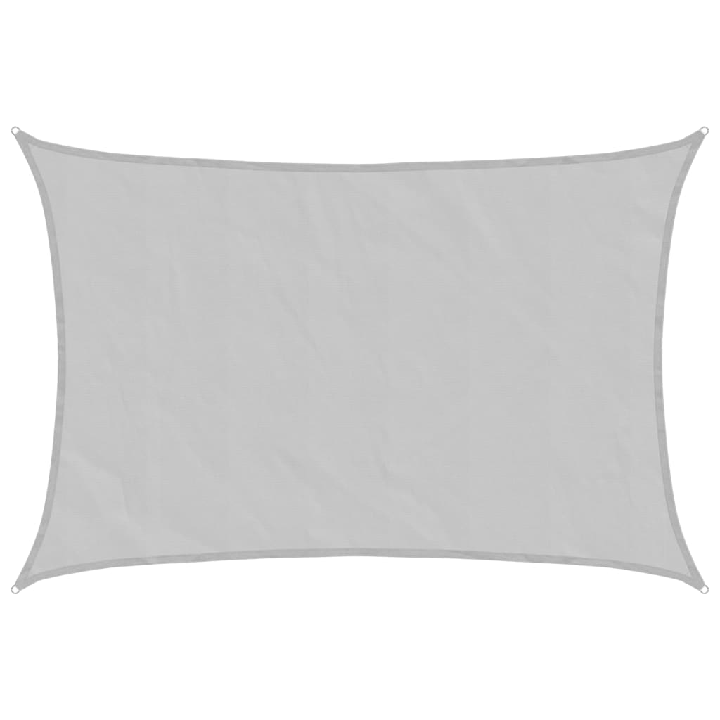 Vidaxl zonnezeil 4,5x3 m 100% polyester oxford lichtgrijs