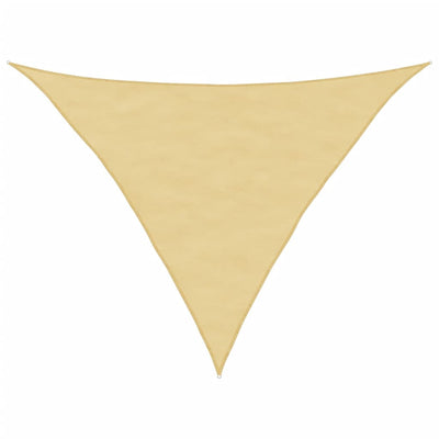 Vidaxl Zonnezeil 3.5x3.5x4,9 m 100% Polyester Oxford Sand -colorato