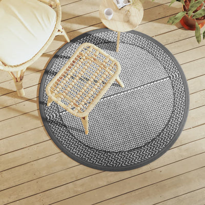 VIDAXL ESTERNO RAGGIO Ø120 cm Polypropene Grigio