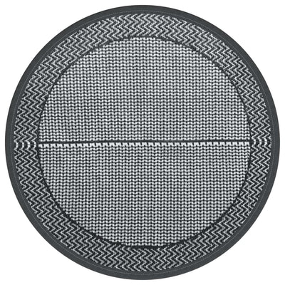 Vidaxl afuera de la alfombra Ø160 cm Polypropene Gray