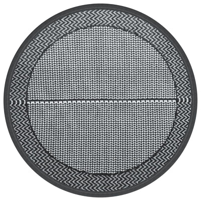 Vidaxl afuera de la alfombra Ø 200 cm gris polipropeno