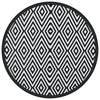 Vidaxl Eut esterno Ø200 cm Polypropene bianco e nero