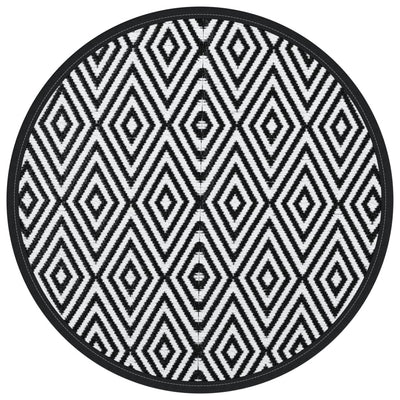 Vidaxl Eut esterno Ø200 cm Polypropene bianco e nero
