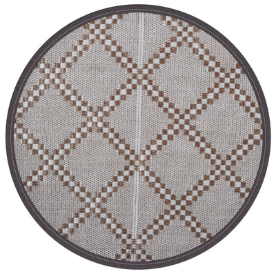 Vidaxl Outside Rug Ø200 cm Polypropene Brown