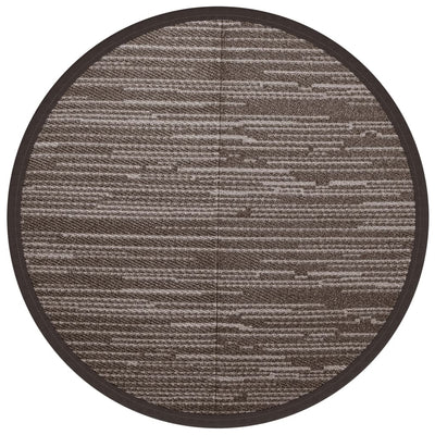 Vidaxl esterno tappeto Ø 120 cm Polypropene Brown