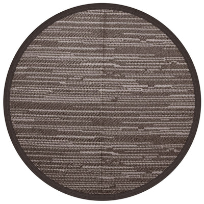 Vidaxl afuera de la alfombra Ø160 cm Polypropene Brown