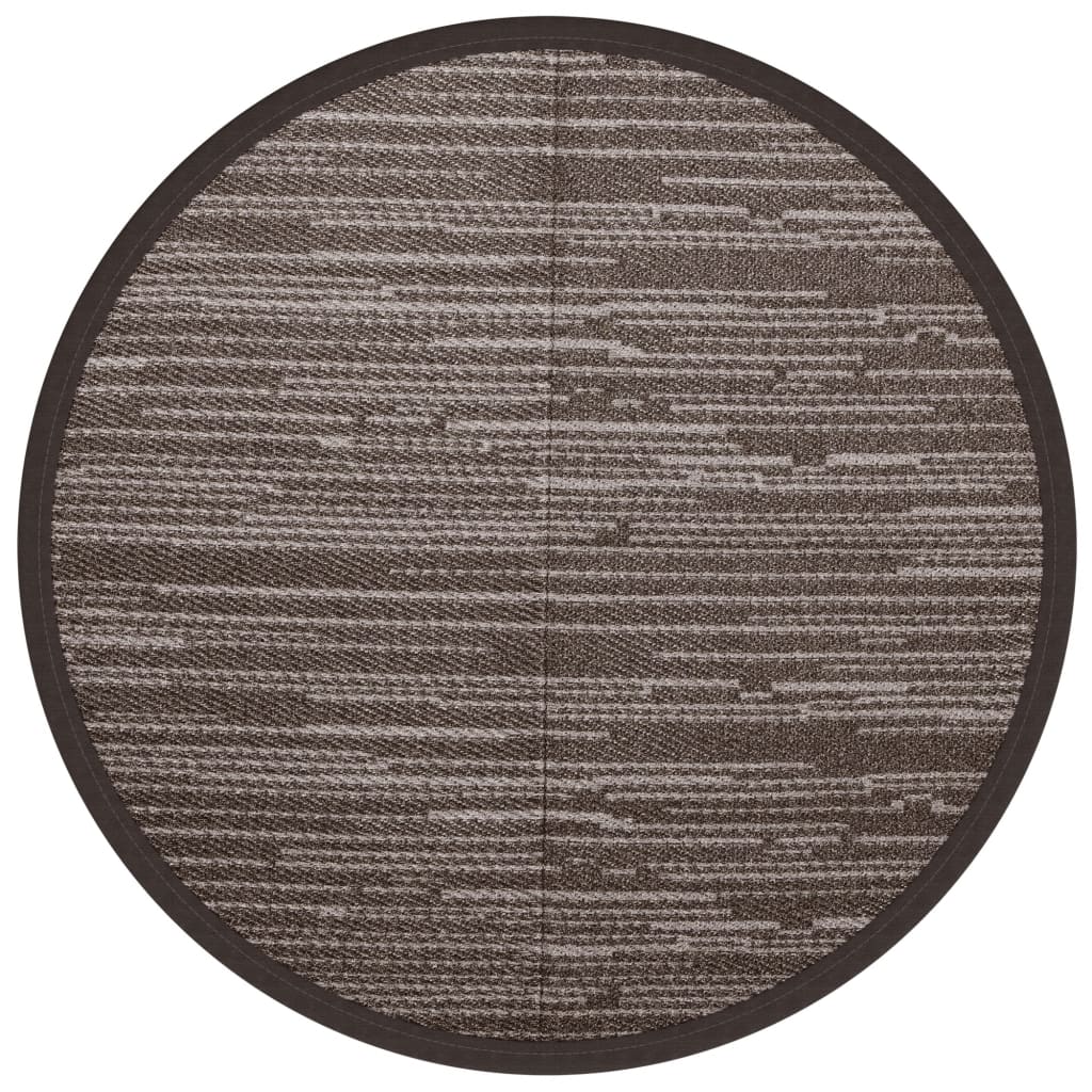 Vidaxl Outside Rug Ø200 cm Polypropene Brown