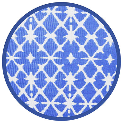 Vidaxl ESTERNO RAGGIO Ø160 cm Polypropene blu e bianco