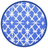 Vidaxl ESTERNO RAGGIO Ø160 cm Polypropene blu e bianco