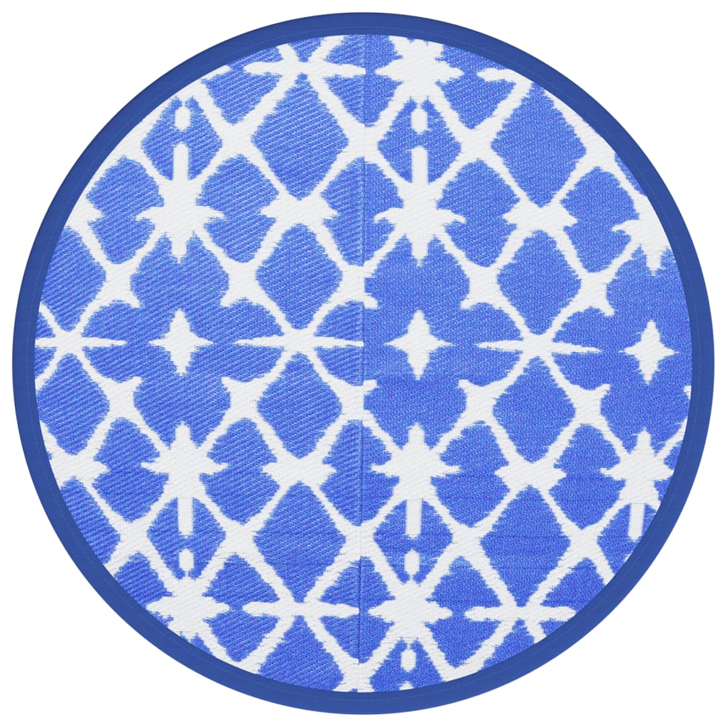 Vidaxl ESTERNO RAGGIO Ø160 cm Polypropene blu e bianco