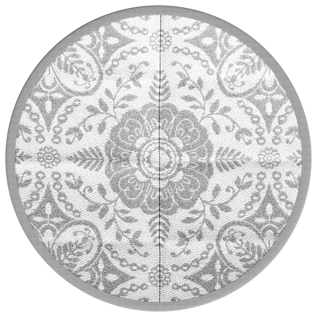 Vidaxx outdoor rug arakil ø 120 cm polypropylene light gray