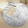 Vidaxx alfombra de exterior arakil ø160 cm polipropileno gris claro