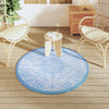 Vidaxl tappeto all'aperto Ø120 cm Polypropene Baby Blue