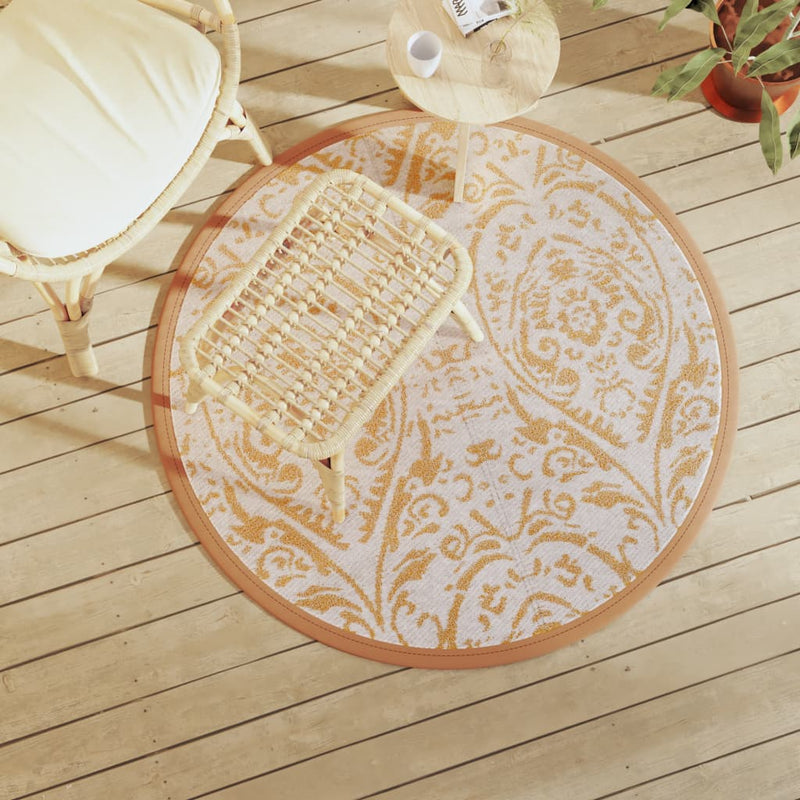 Vidaxl ESTERNA CAGNO Ø120 cm Polypropene Arancione e bianco