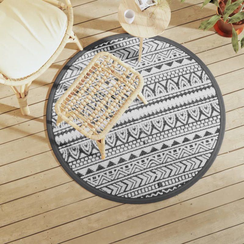 VIDAXL ESTERNO RAGGIO Ø 120 cm Polypropene Nero