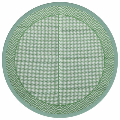 Vidaxl Outside Alfombra Ø 120 cm de polipropeno verde