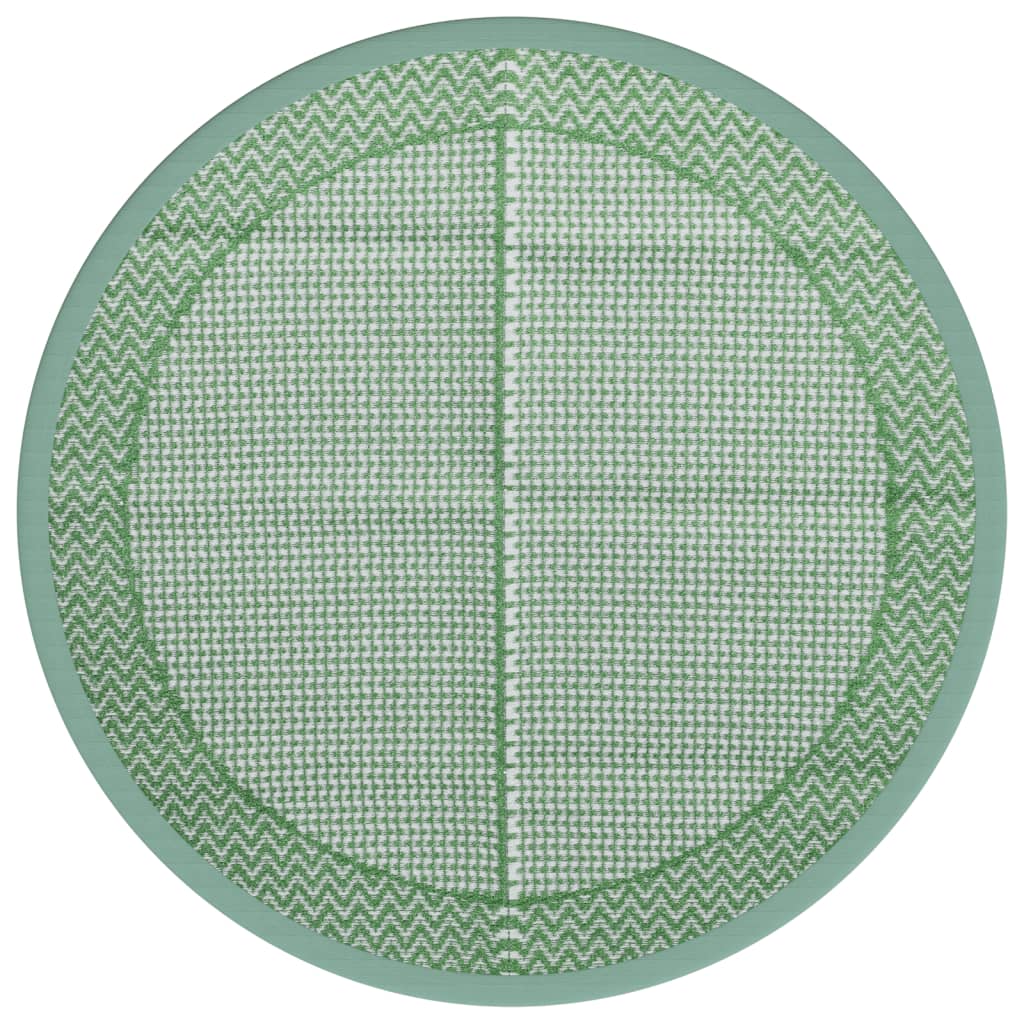 Vidaxl esterno tappeto Ø 160 cm in polipropene verde