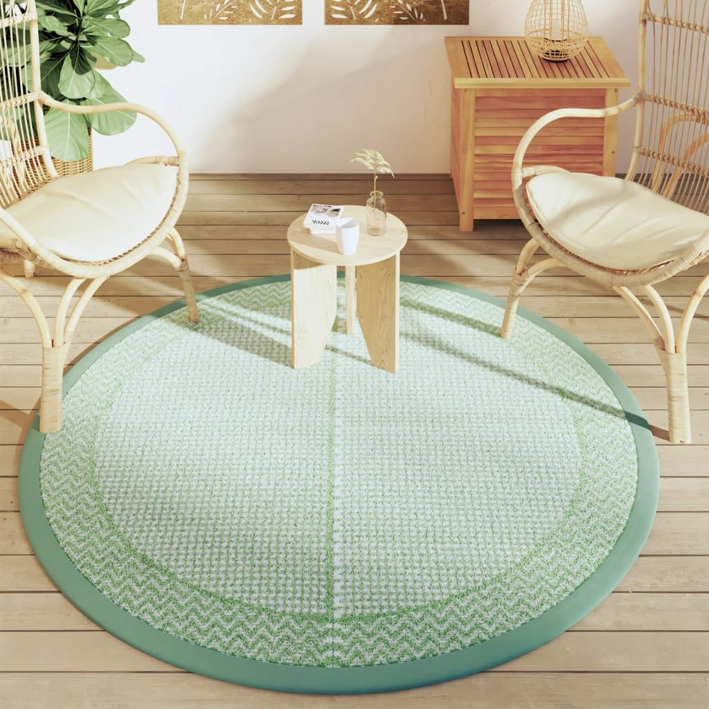 Vidaxl esterno tappeto Ø 160 cm in polipropene verde