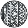 Vidaxl Outside Rug Ø 160 cm Polypropene Nero