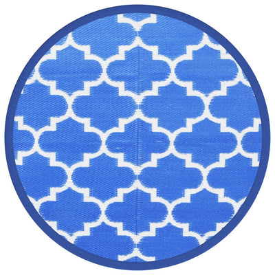 Vidaxl Outside Rug Ø160 cm Polypropene Blue