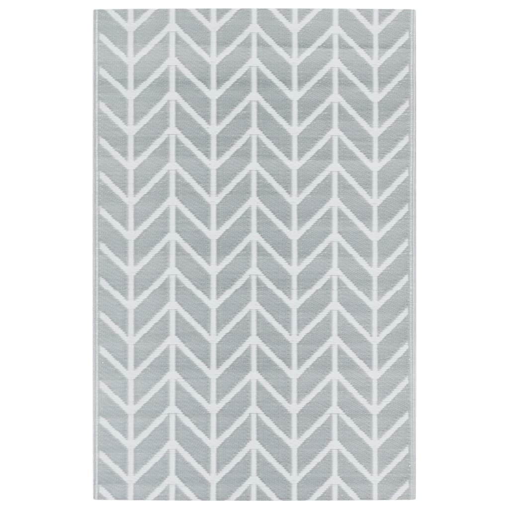 Vidaxl tappeto all'aperto 190x290 cm pp grigio