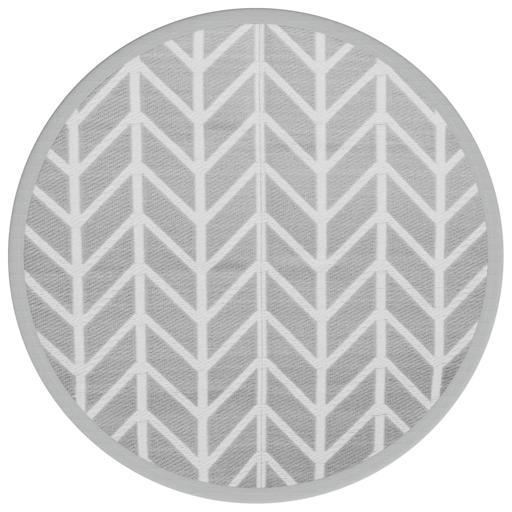 VIDAXL ESTERNO RAGGIO Ø120 cm Polypropene Grigio